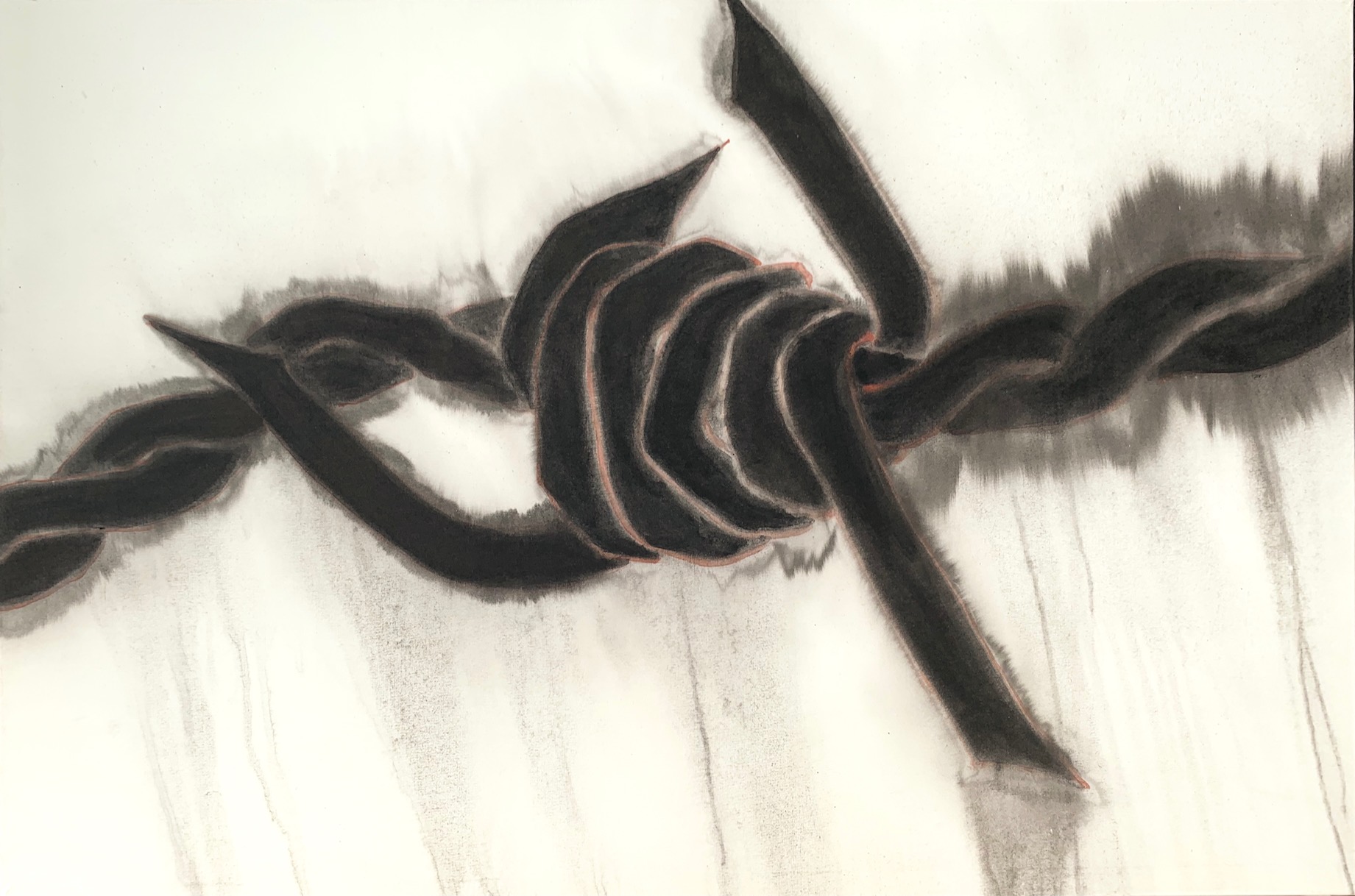Zhang Yanzi, In Quarantine, 2020, ink and color on paper