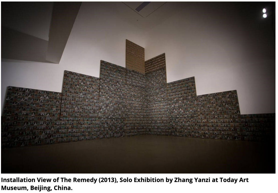 Installation view of The Remedy (2013) by Zhang Yanzi