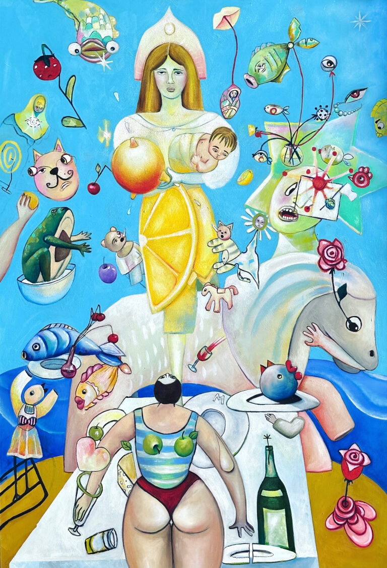 Apparition oil on canvas 72” x 60” 2024 Inga Khurieva