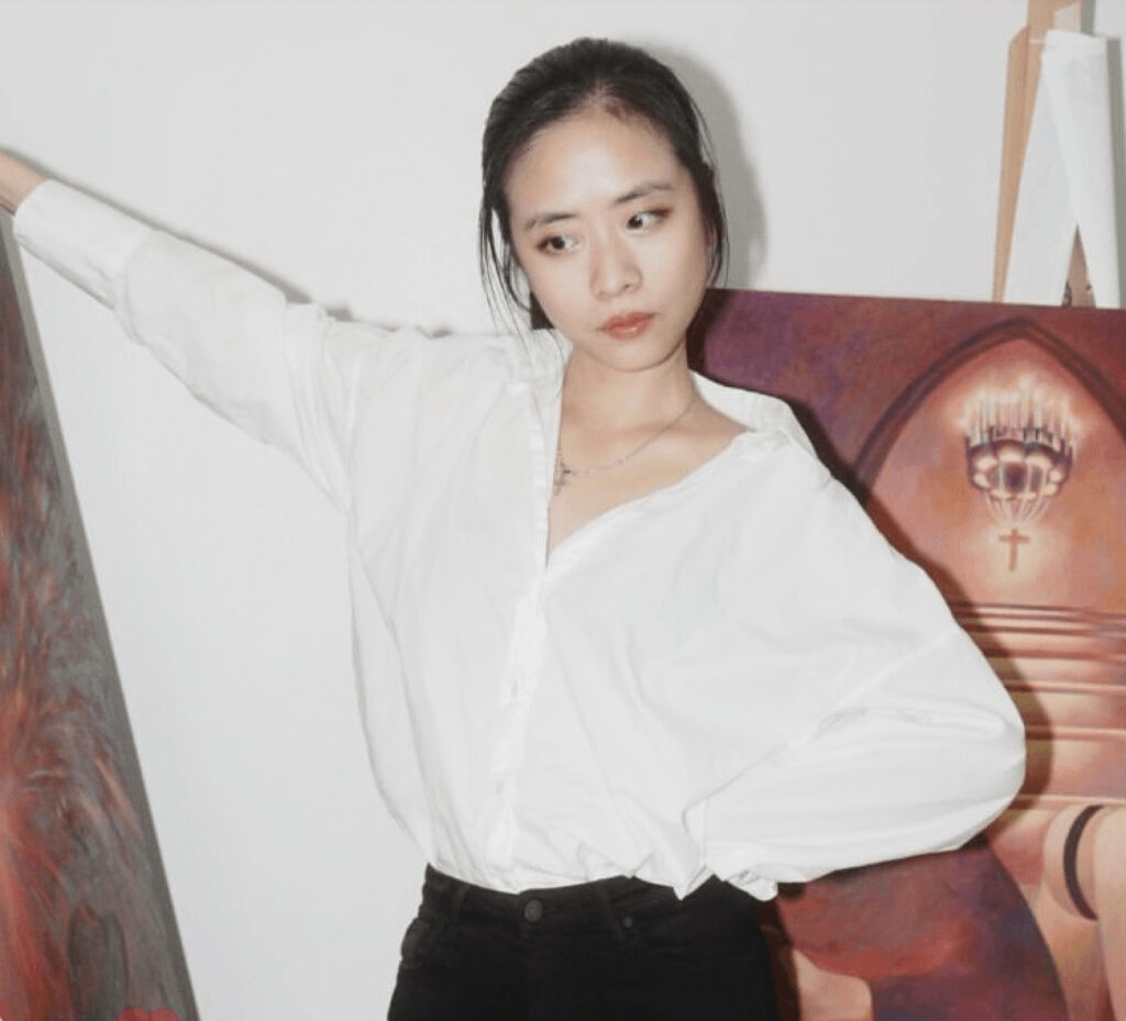 Xinyu Wo at her studio Artist Interview Xinyu Wo