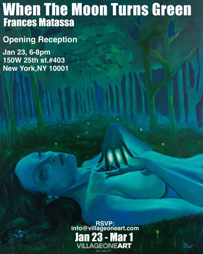 When The Moon Turns Green Frances Matassa's solo exhibition