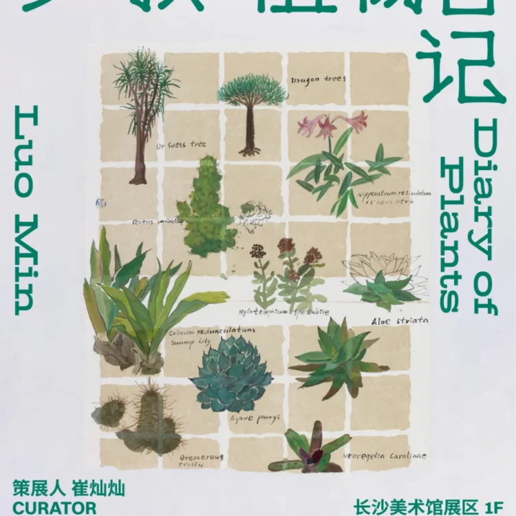 Luo Min exhibiting at the Changsha Art Museum