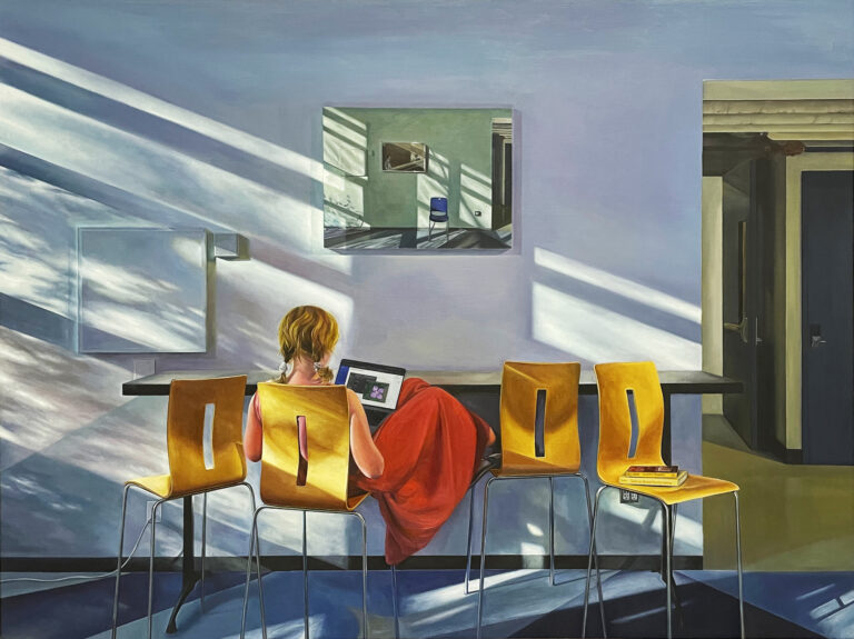 Behind Peace-2 Oil on panel 24x32inches 2024