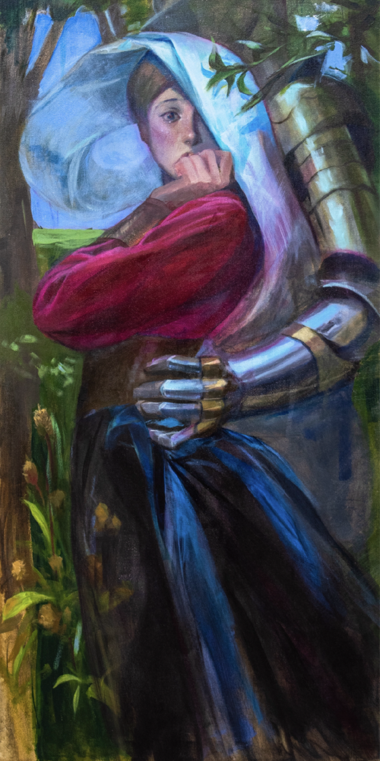 Protective Abduction 2024 Acrylic on canvas Theresia Zhang