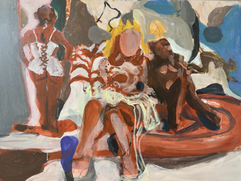 Li Xu, Play the Role of a Queen, 2026, acrylic and oil on canvas