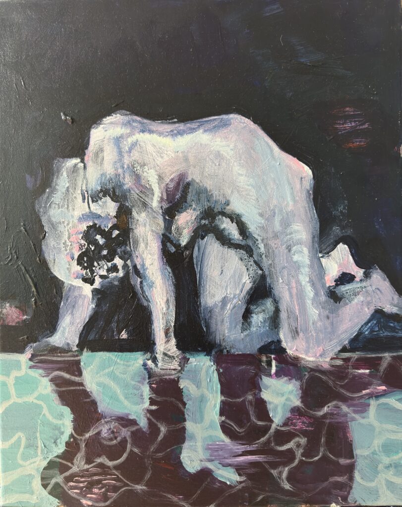 Li Xu, Narcissus, 2026, acrylic and oil on canvas