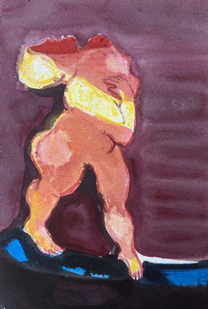Li Xu, Somatic Practice 3, 2026, acrylic on paper
