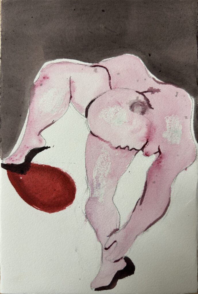 Li Xu, Somatic Practice 9, 2026, acrylic on paper