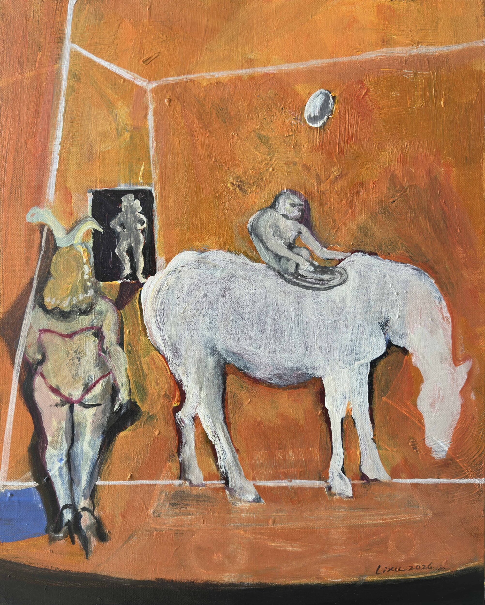 Li Xu, Swift Rise to Nobility, 2026, acrylic and oil on canvas