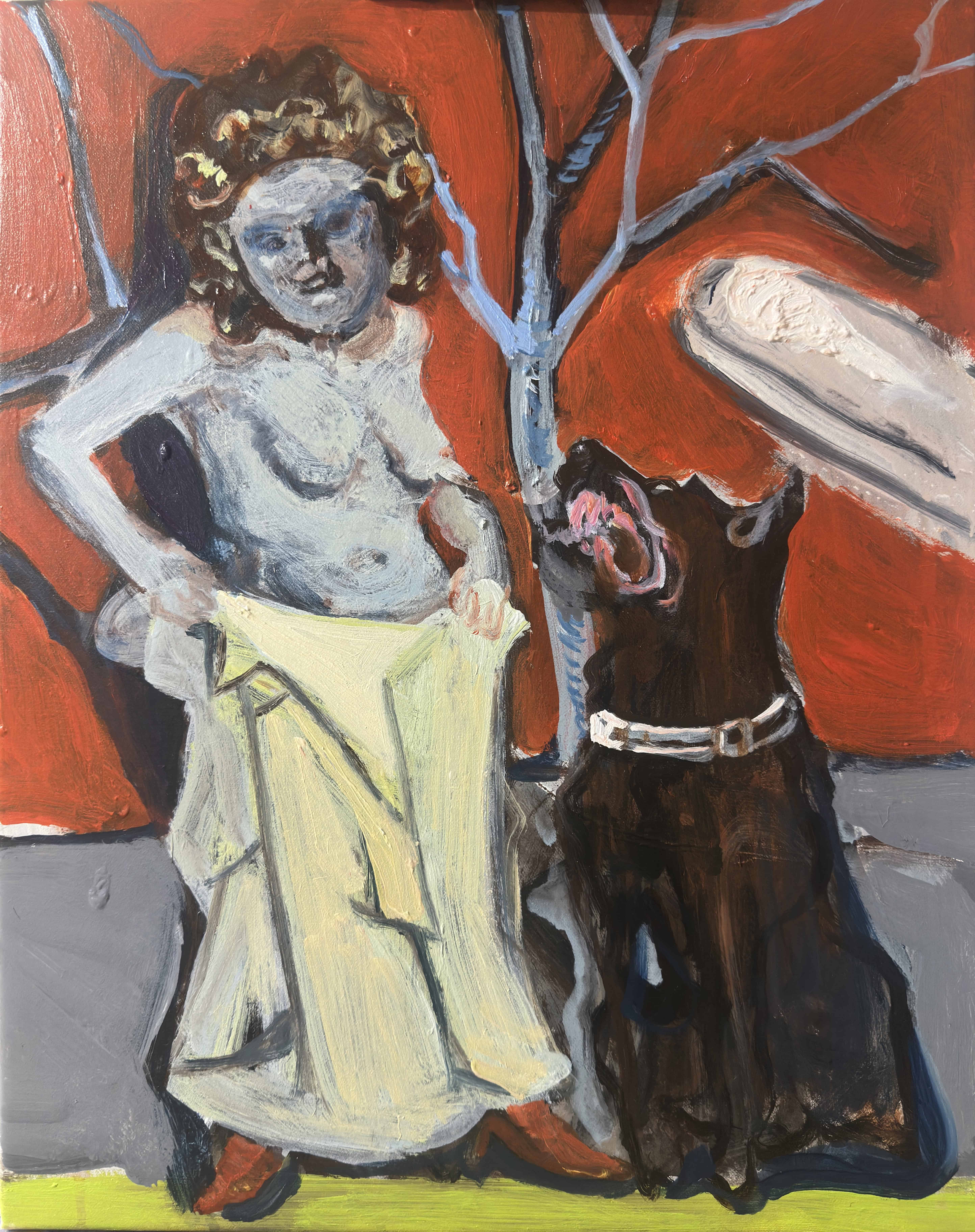 Li Xu, Waiting, 2026, acrylic and oil on canvas