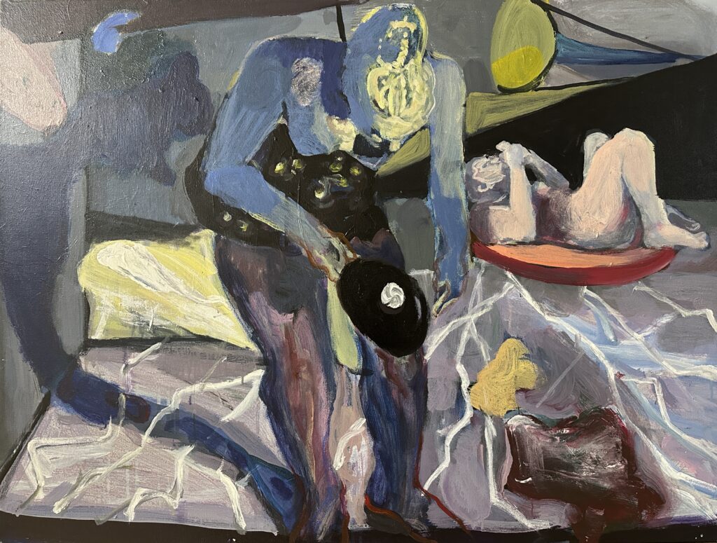 Li Xu, Crack, 2026, acrylic and oil on canvas