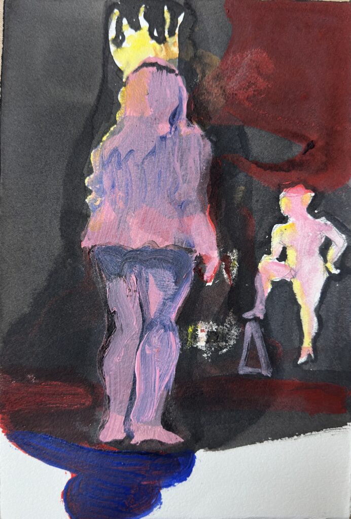 Li Xu, King Lear, 2026, acrylic on paper