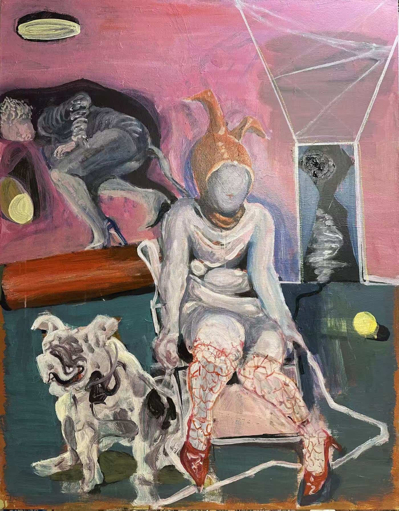 Li Xu, Untitled Actor, 2026, acrylic and oil on canvas