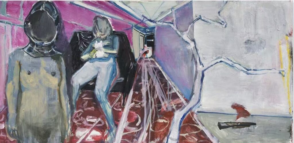Li Xu, White Rabbit, 2023, oil on canvas
