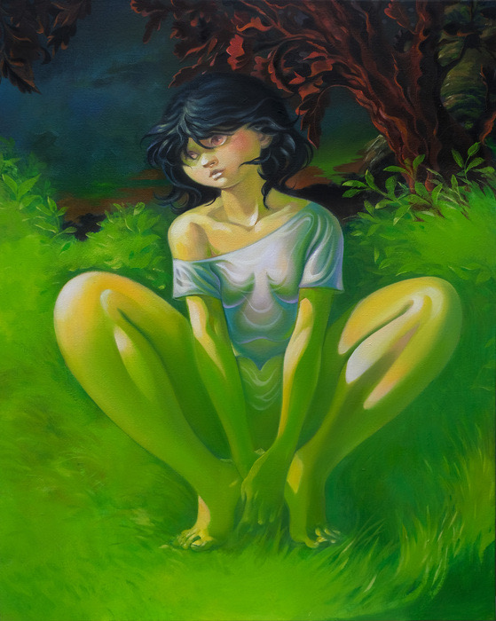 Wei Yan, Good Night, 2024, oil on linen canvas