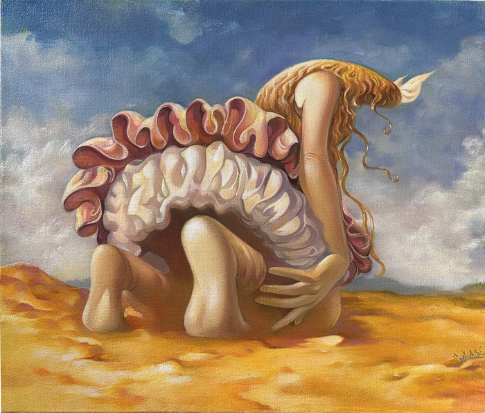 Wei Yan, Heat, 2025, oil on linen canvas