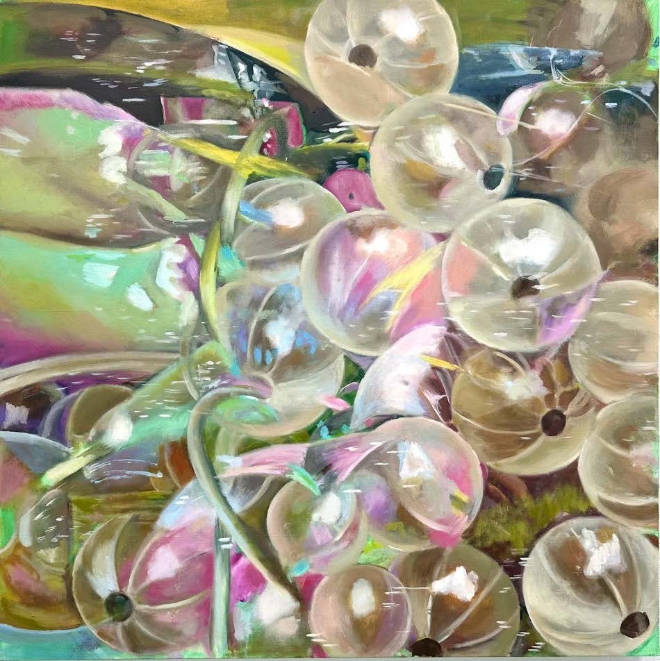 Alexandra Collins, Pink Moon, 2025, oil on canvas