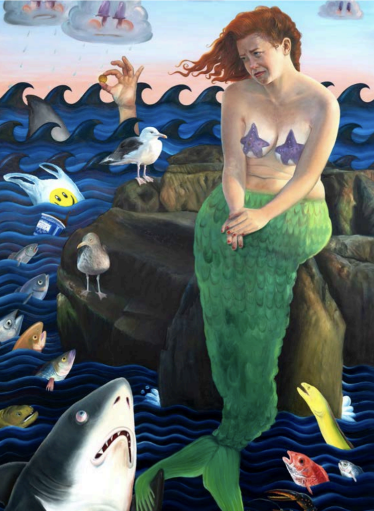 Alexandra Evans, A word for the fishes, 2026, oil on canvas