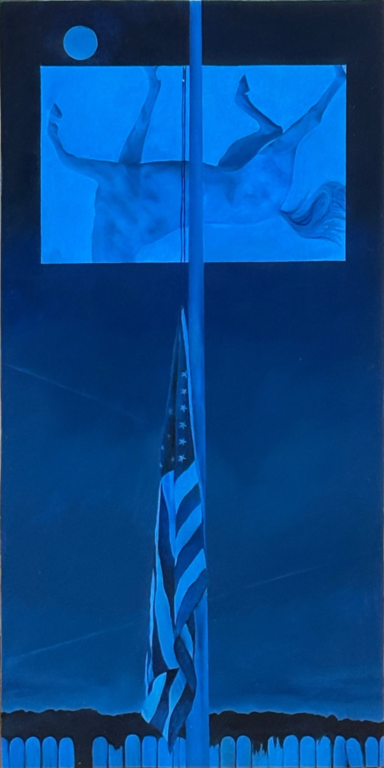 Claire HarnEnz, Night Rider, 2025, oil on canvas wrapped panel