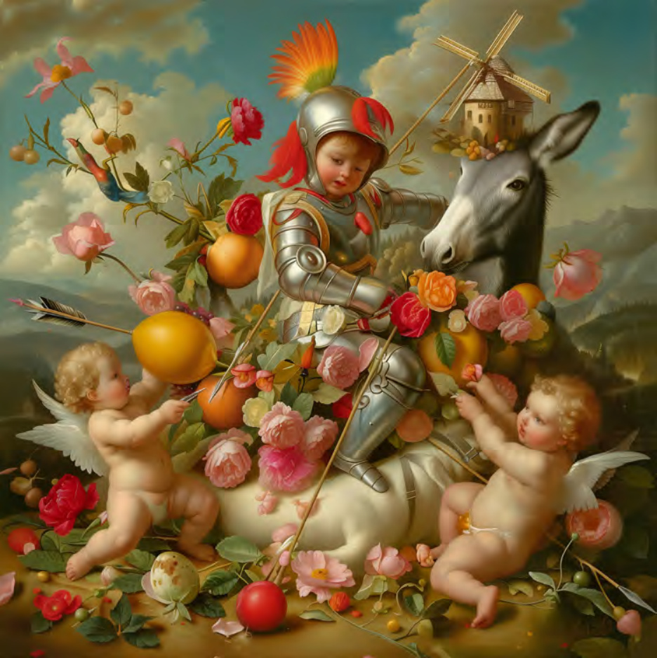 Deng Xiao, Secondhand Knight, 2025, oil on canvas