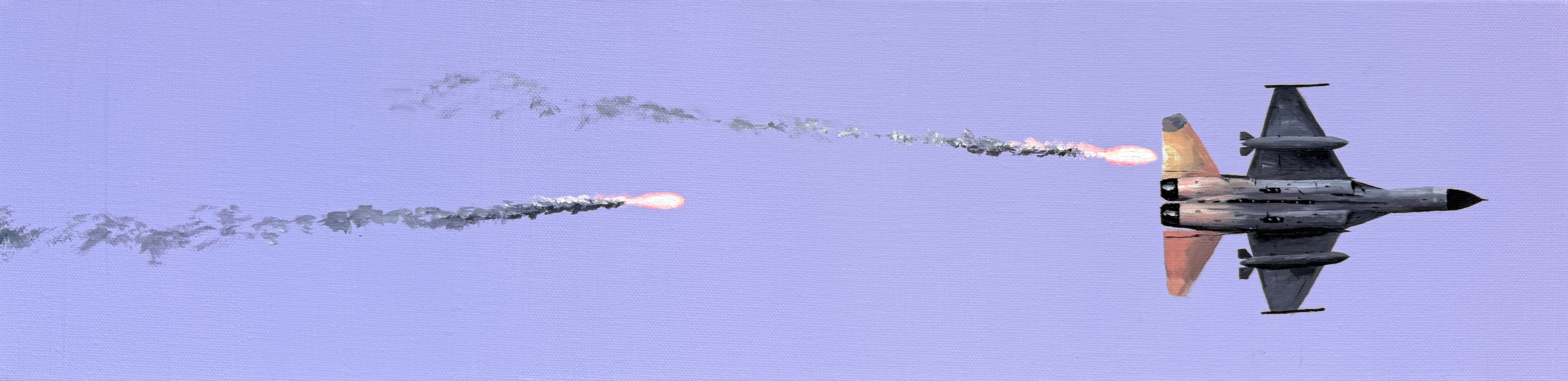 Elise Coker, Airspace, 2025, acrylic on canvas