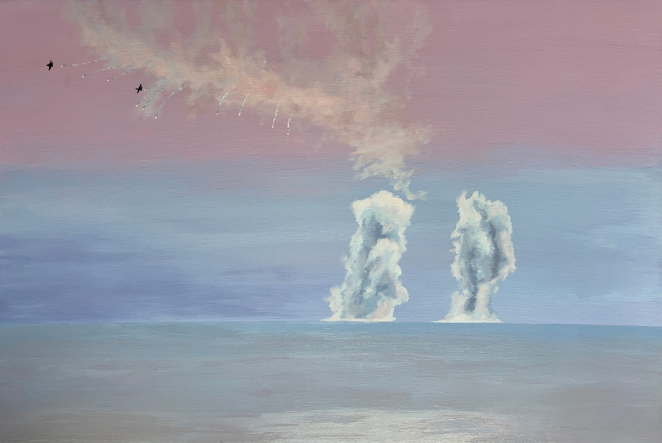 Elise Coker, Han Kuang 2, 2025, acrylic on canvas