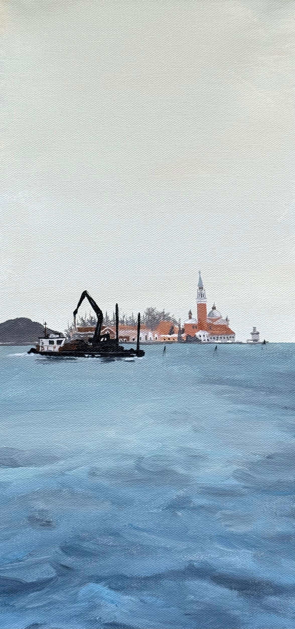 Elise Coker, Laguna Veneta, 2025, acrylic on canvas
