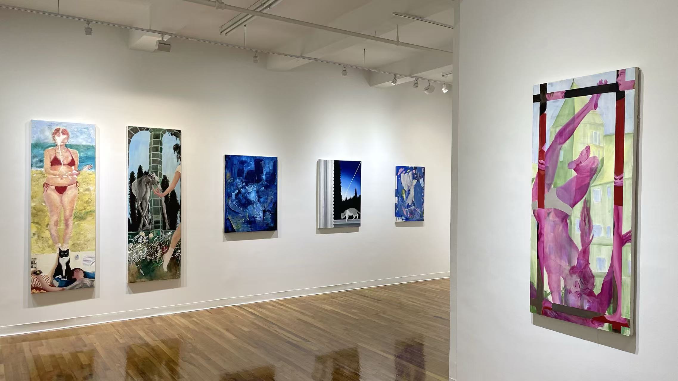 Installation view of Elsewhere at VillageOneArt, New York, 2026