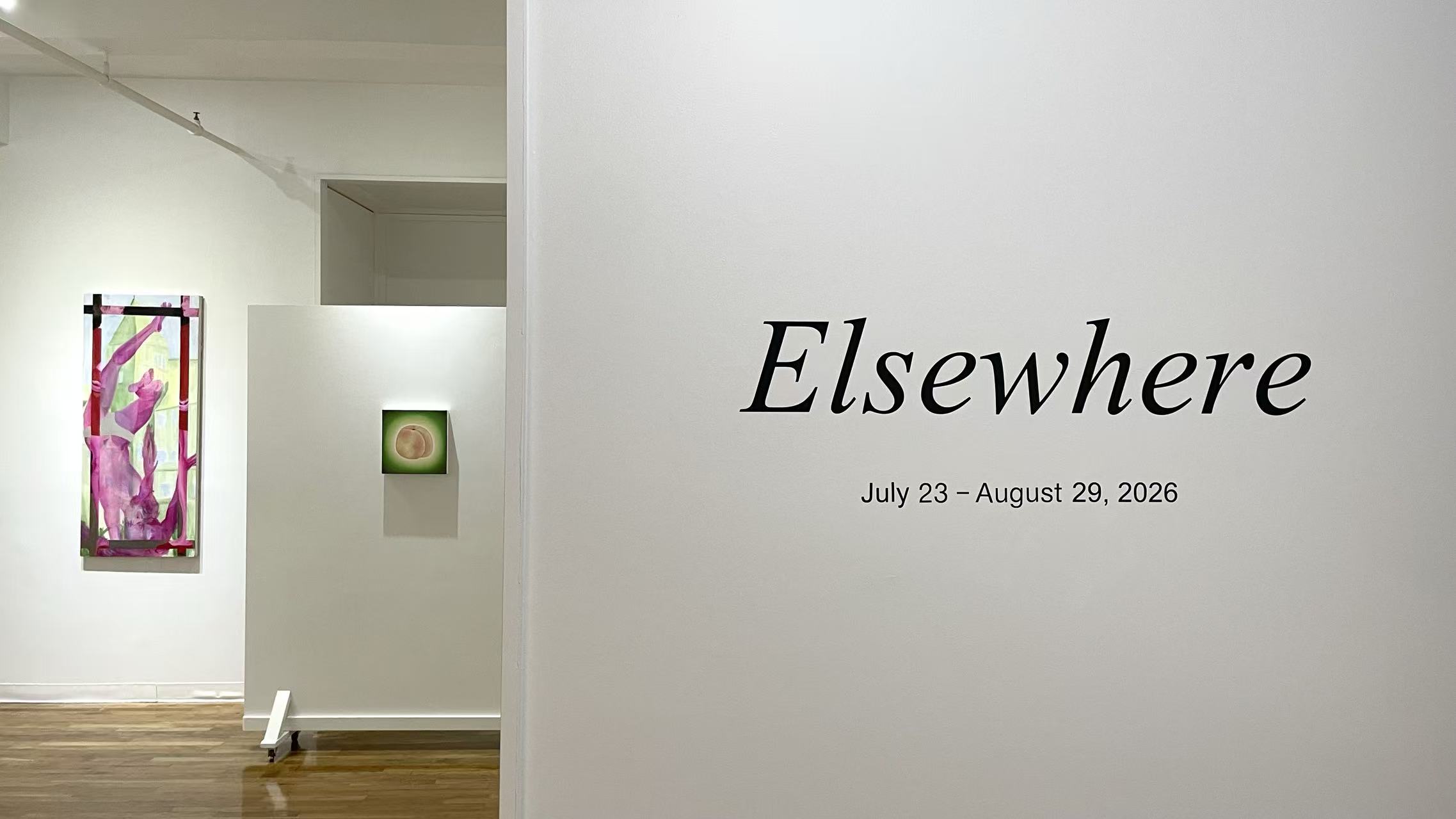 Installation view of Elsewhere at VillageOneArt, New York, 2026