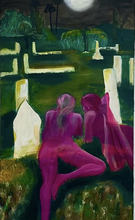 Gwynna Dille, Hollywood Forever and Ever, 2023, oil on canvas