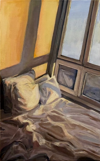 Hannah Levin, Make Room Series II, 2026, oil on canvas