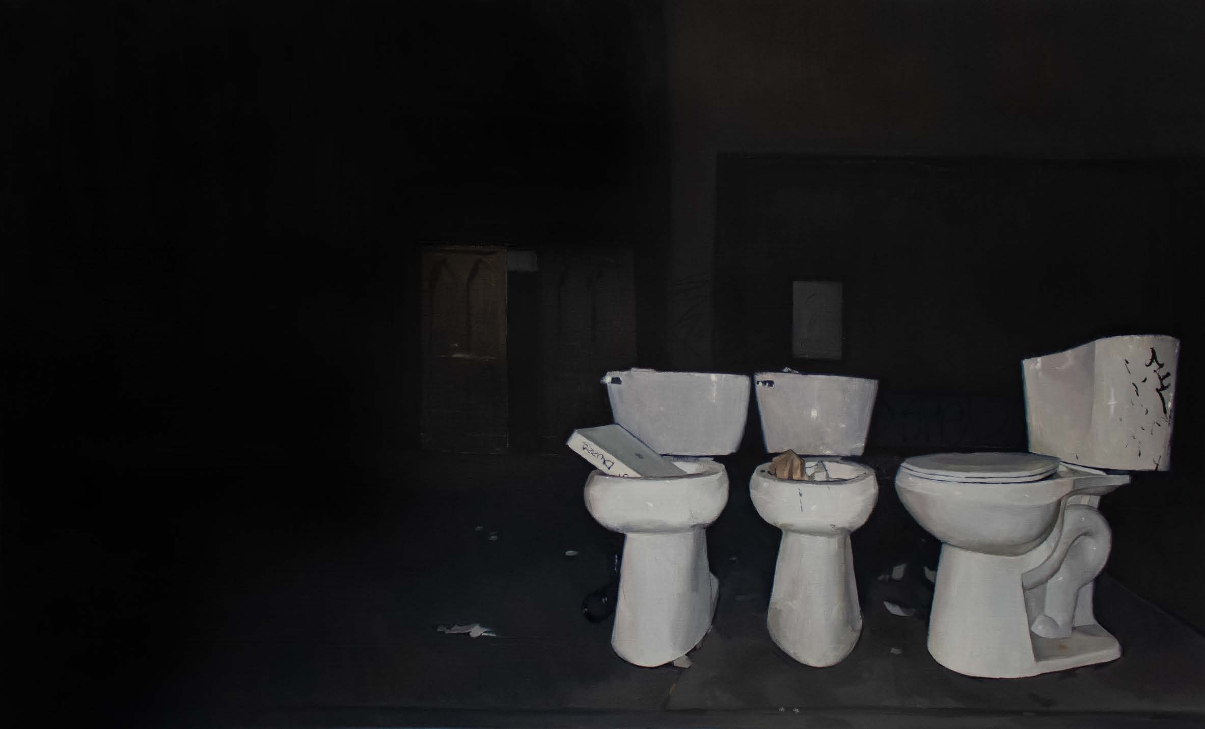 Jarvis Hua, The Three Magi, 2024, oil on paper