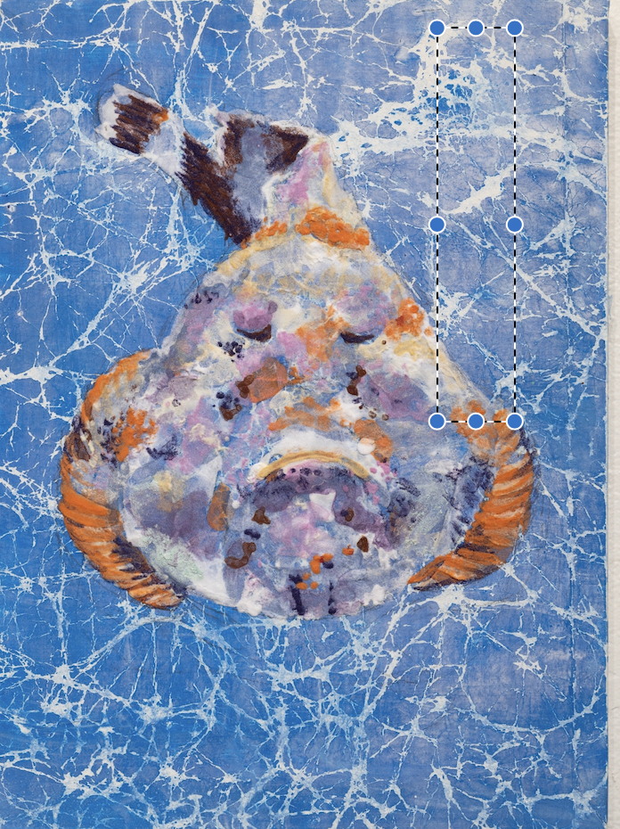 Nanxing Zheng, Untitled, 2025, mineral pigments on paper sketch on wood panel