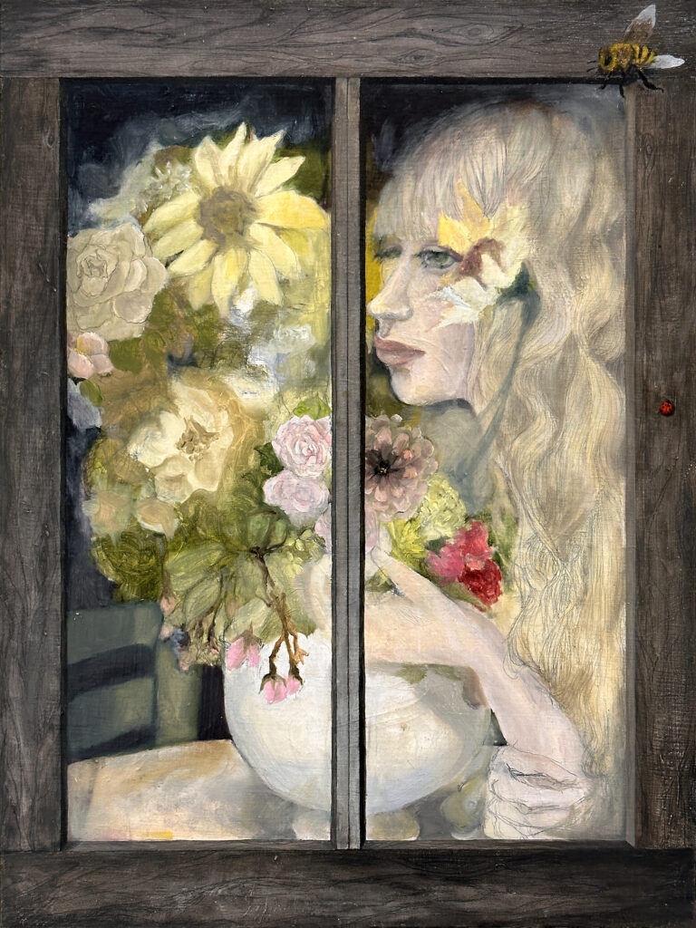 Natsumi Goldfish, Where the Fragrance Calls, 2014, oil on canvas