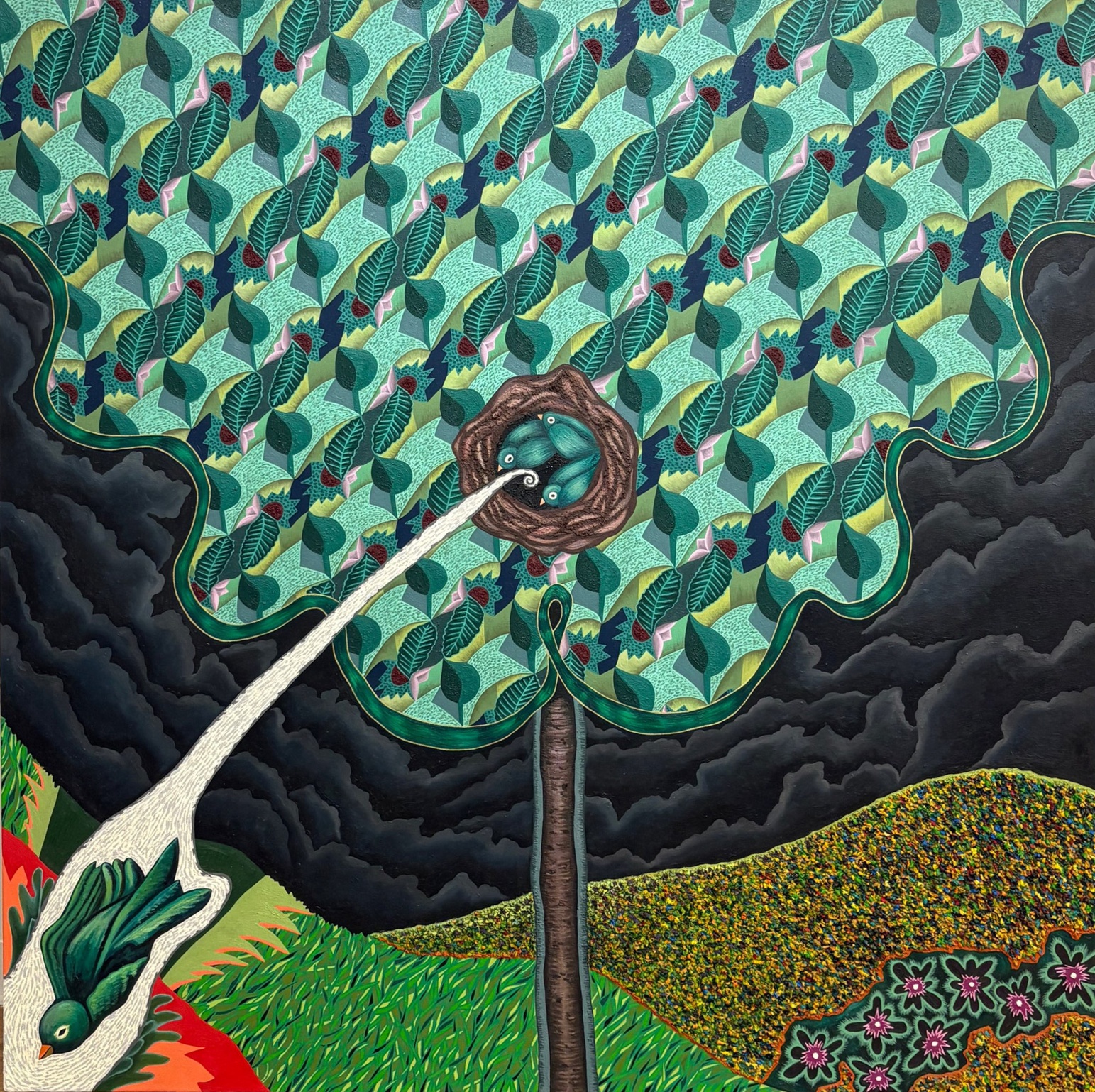 Nikki Mehle, Tree, 2025, oil on canvas