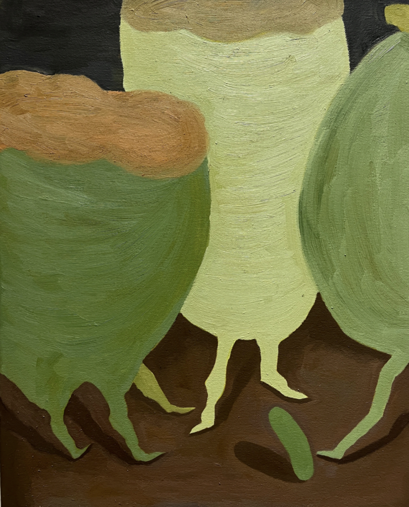 Pei Ou, Surviving in the Crevices 06, 2026, oil on canvas