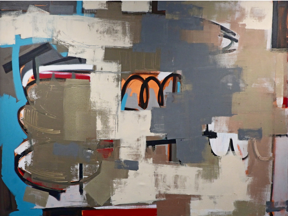 Xianghan Cheng, Blue Cover In, 2025, oil on canvas