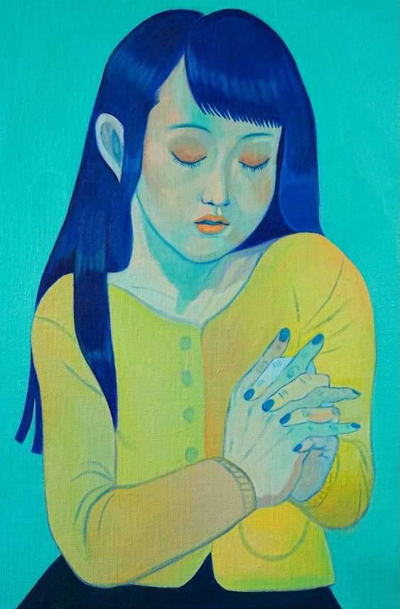 Xiangni Song, Daydreamer, 2025, oil on linen, 12 x 9 in