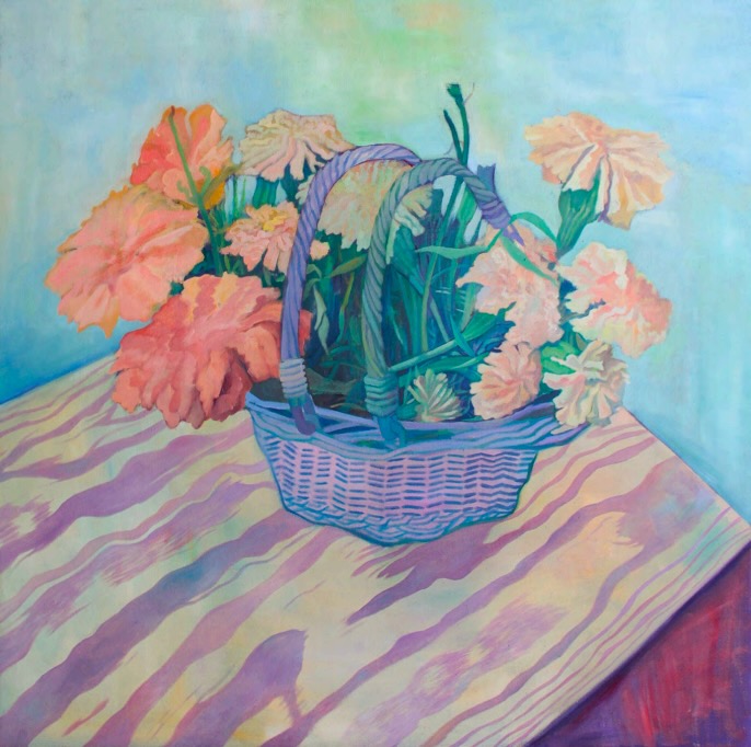 Xiangni Song, Gift, 2023, oil on canvas, 30 x 30 in