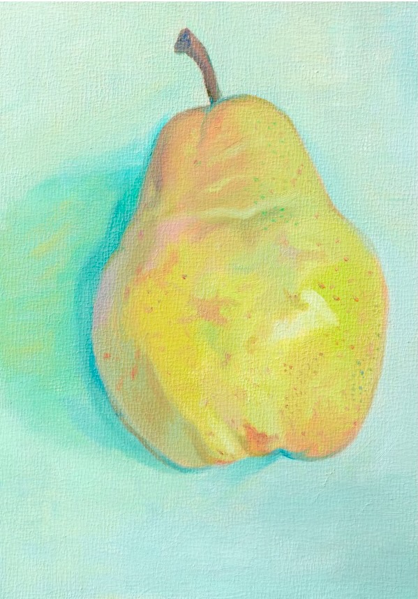 Xiangni Song, Green for summer, 2025, oil on wood panel, 7 x 5 in