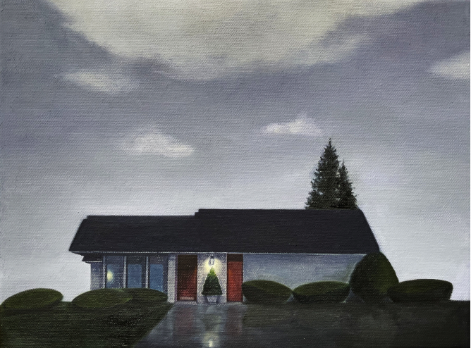 Yu Cheng, Washington St., 2025, oil on canvas