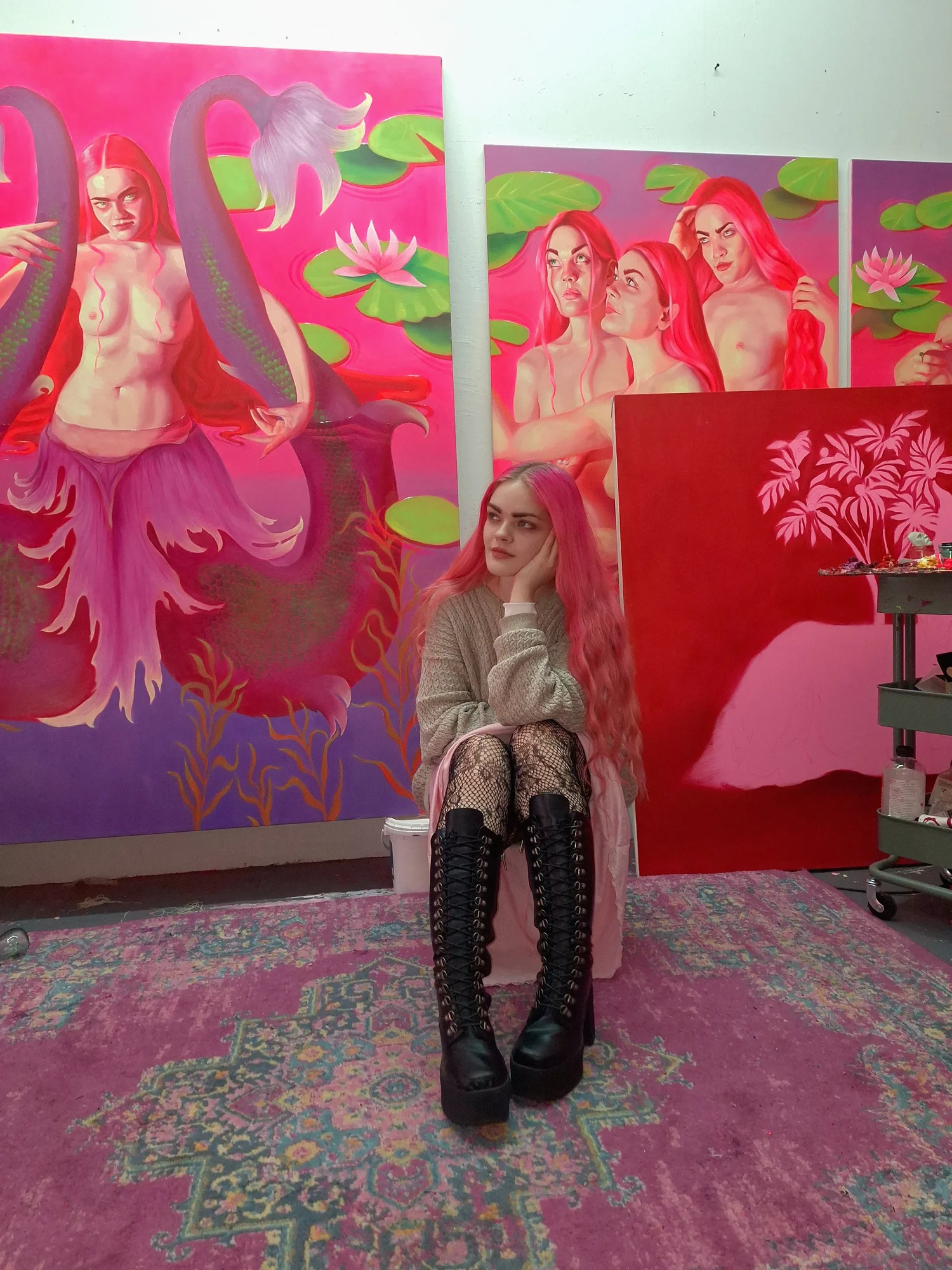 Portrait of the artist Emma Hapner