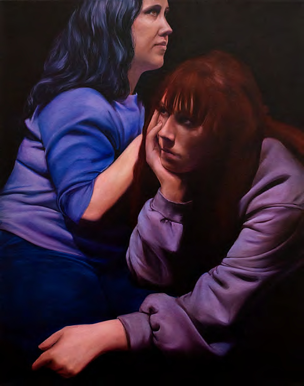 Alayna Coverly, Finding You, 2025, oil on canvas