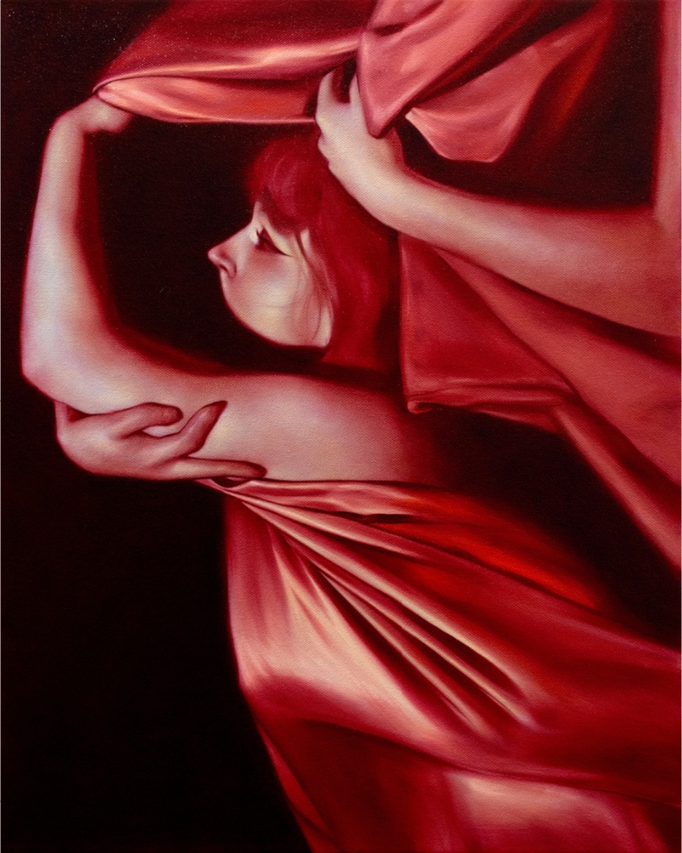 Alayna Coverly, Twofold, 2025, oil on canvas