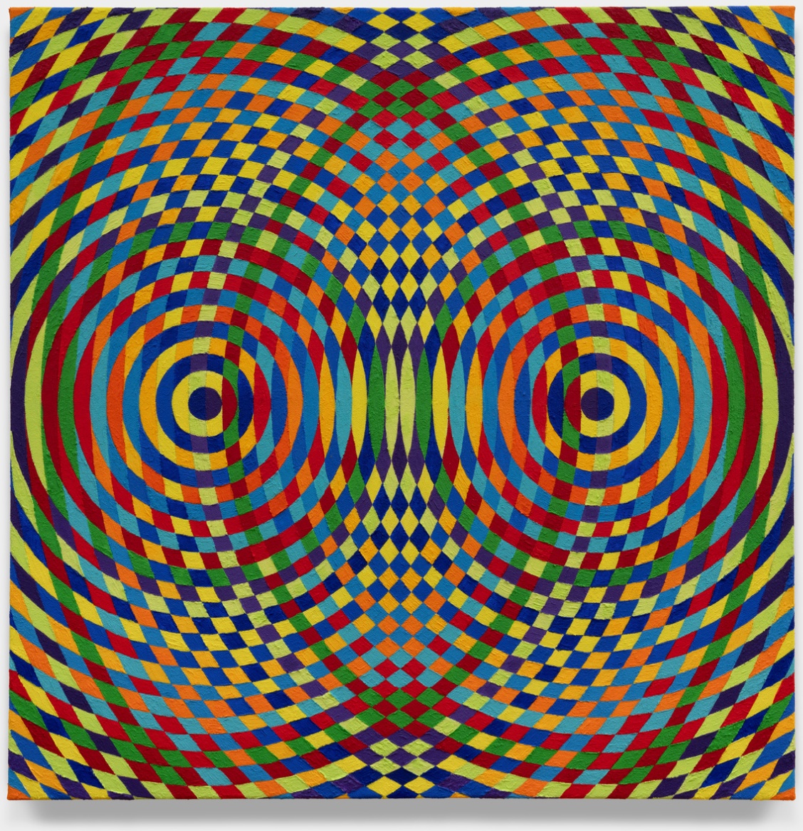 Daniel Greer, Dual Oscillator, 2025, acrylic on canvas