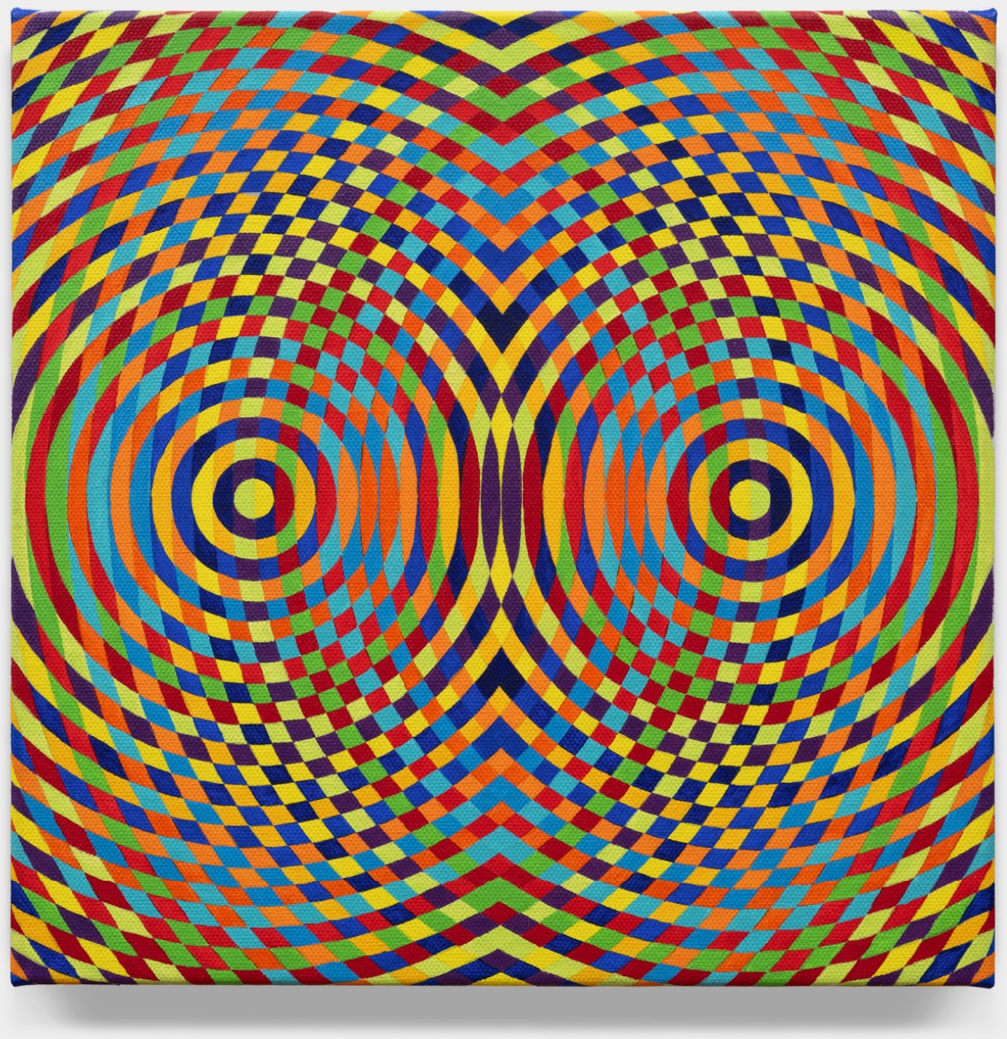 Daniel Greer, Study for Dual Oscillator, 2024, acrylic on canvas