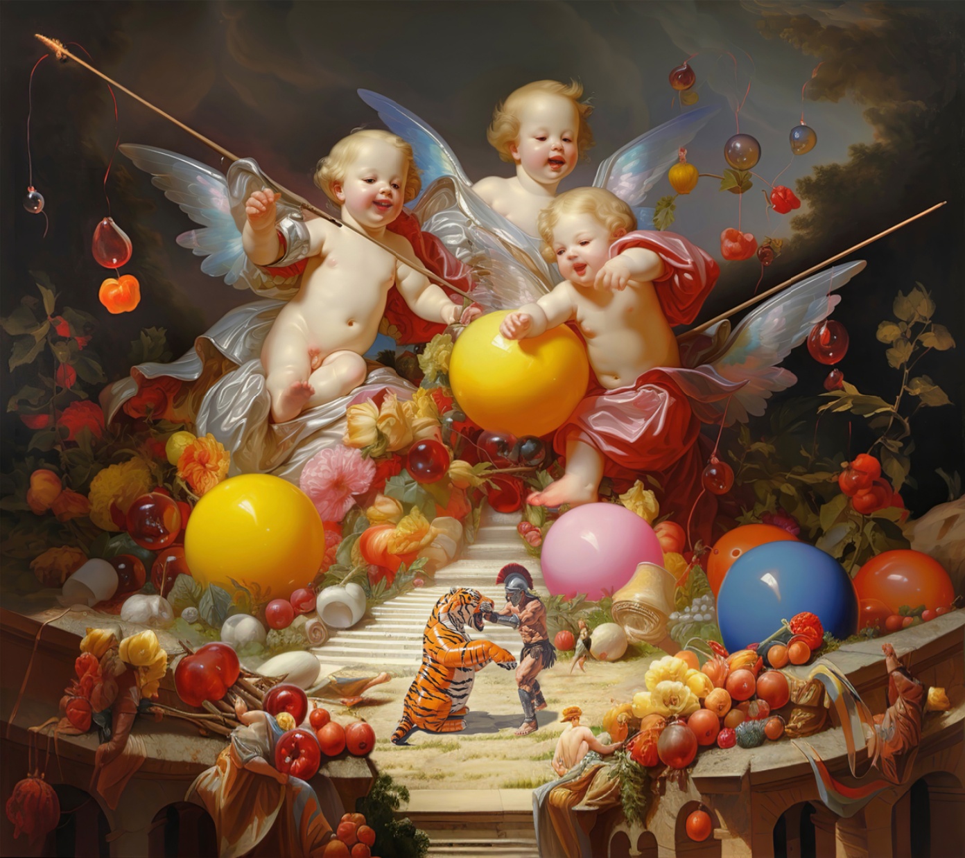 Deng Xiao, Long Live Camus, 2024, oil on canvas
