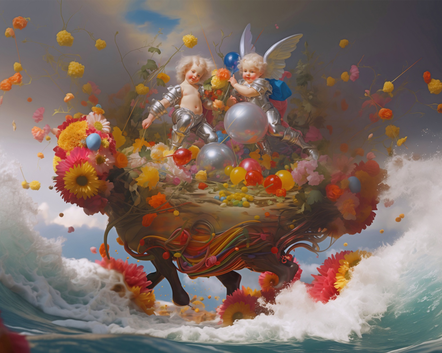 Deng Xiao, The Disappearance of Europa, 2024, oil on canvas