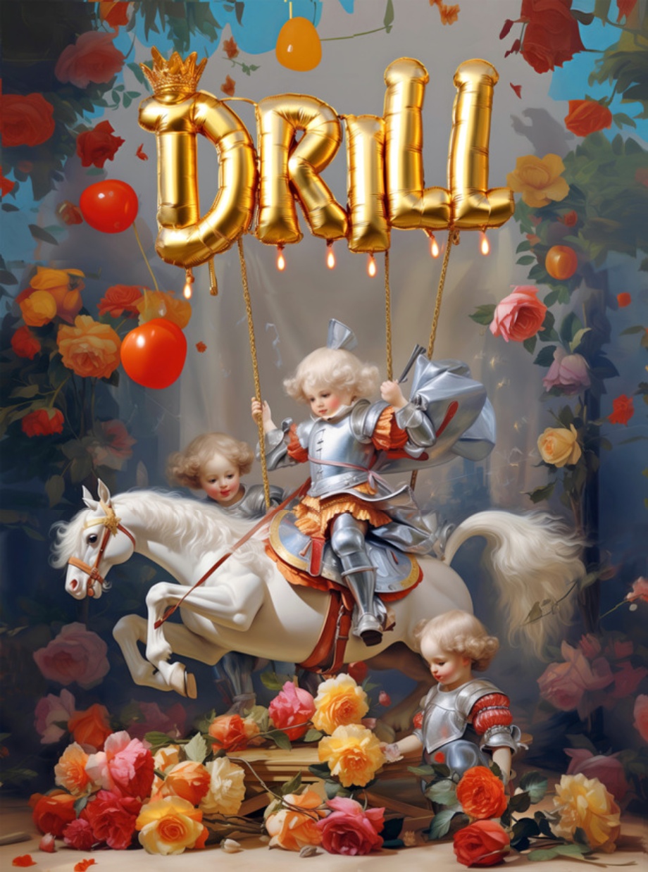 Deng Xiao, This Is Not a Drill, 2024, oil on canvas