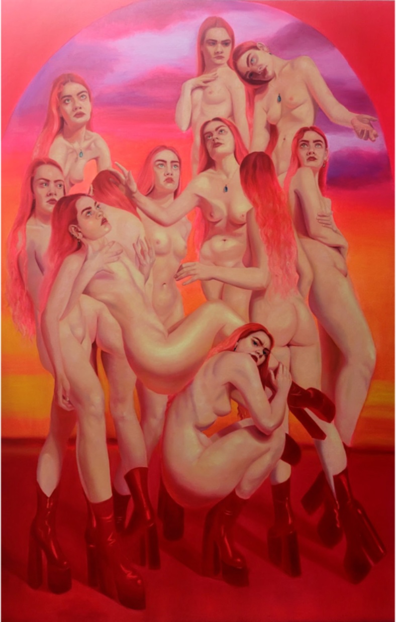 Emma Hapner, Dollhouse, 2023, Oil on canvas